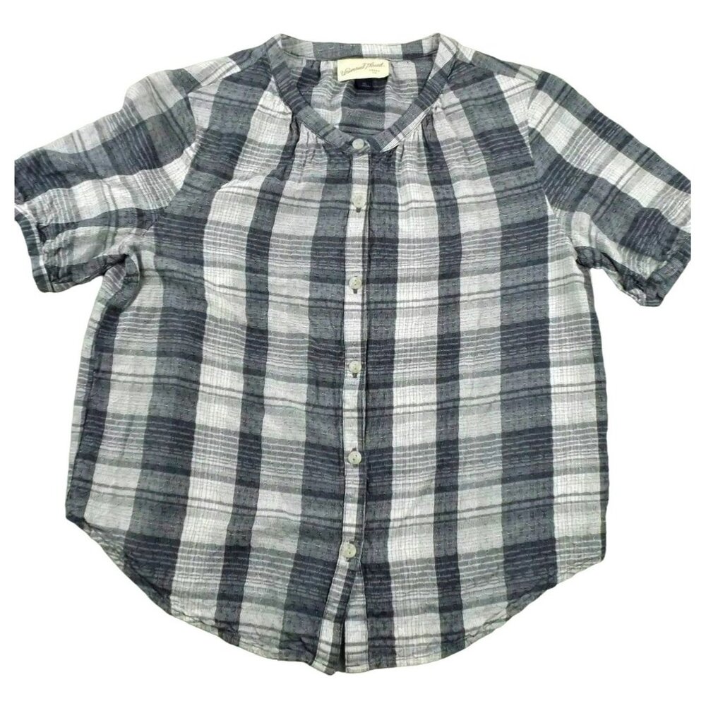 Womens Button-Down Blouse in Shades of Grey size XS    JH1080